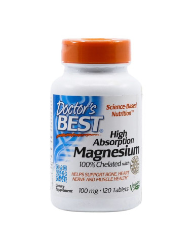 High Absorption Magnesium, 100mg - 120 tablets - Doctor's Best