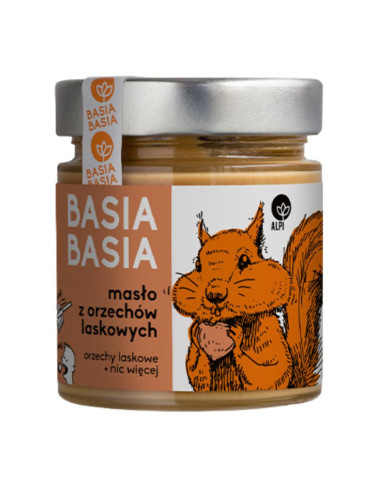 Masło z  Orzechów Laskowych 210 g Basia Basia Alpi Hummus