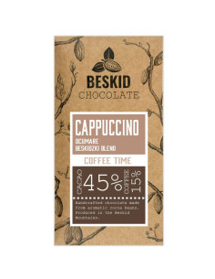 Czekolada Ciemna-Mleczna Cappuccino 45% 60g BESKID