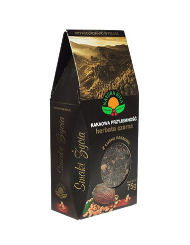 Kakaowa przyjemność - herbata czarna z łuską kakaową, aromatyzowana 75g NATURA WITA