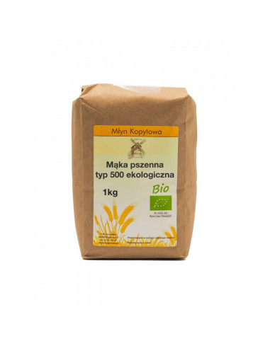 Mąka pszenna typ 500 ekologiczna 1kg MŁYN KOPYTOWA