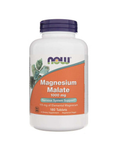 Magnesium Malate/jabłczan magnezu -1000 mg - 180 tabletek - Now Foods