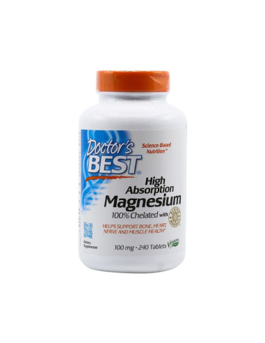 Wysoko przyswajalny magnez 100 mg 240 tabletek Doctor's Best