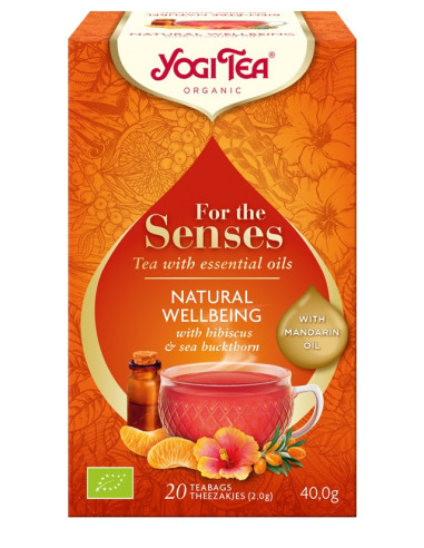 Herbata SZCZĘŚCIE Z NATURY Natural Wellbeing Yogi Tea BIO