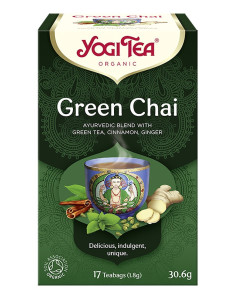 Herbata Zielony Czaj GREEN CHAI ekspresowa 17 x 1,8 g Bio Yogi Tea