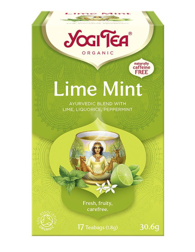 Lime Mint Limonka z Miętą BIO 17x1,8g YOGI TEA
