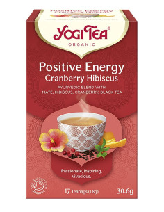 Herbata POZYTYWNA ENERGIA Positive Energy Cranberry Hibiscus Yogi tea BIO