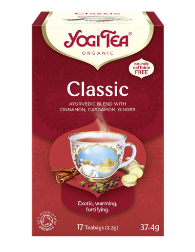 Herbata KLASYCZNA CYNAMONOWA Classic Yogi Tea 17 saszetek BIO
