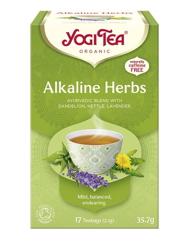 Herbata ZIOŁA ALKALICZNE Alkaline herbs Yogi Tea BIO