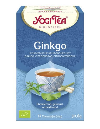 Herbata Ginkgo Miłorząb japoński 17 saszetek Yogi Tea