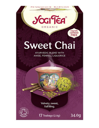 DOBRA CENA YOGI TEA Sweet chai Słodki czaj 17x2 g