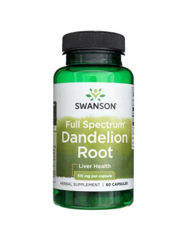 Mniszek Lekarski Swanson Dandelion Root 515 mg - 60 kapsułek