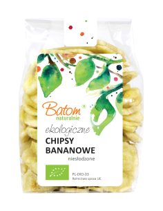 Chipsy bananowe niesłodzone 100g BIO BATOM