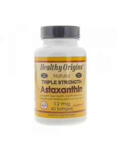 Healthy Origins Astaxanthin (Astaksantyna) 12 mg - 60 kapsułek