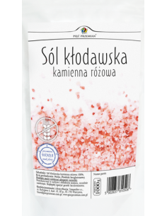 Sól Kłodawska Kamienna Różowa Drobna 1kg PIĘĆ PRZEMIAN