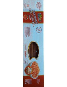 Makaron z czerwonej soczewicy bezglutenowy spaghetti 250g SAM MILLS