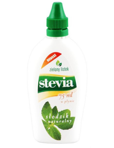 Stevia w Płynie 75 ml ZIELONY LISTEK