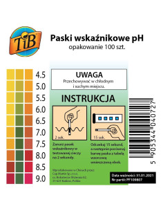 PASKI WSKAŹNIKOWE pH 4.5-9.0 - 100szt. - TiB