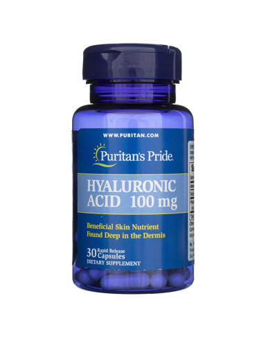 Puritan's Pride Kwas Hialuronowy 100 mg - 30 kapsułek