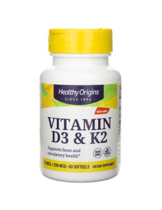 Healthy Origins Witamina D3 i K2 - 60 kapsułek