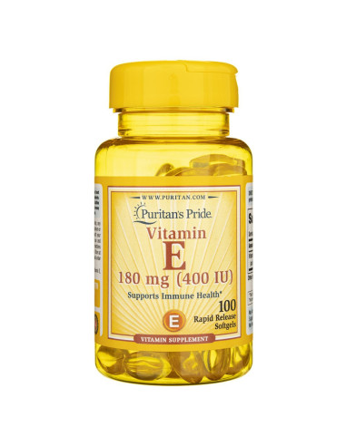 Puritan's Pride Witamina E-180 mg (400 IU) - 100 kapsułek