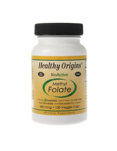 Healthy Origins Methyl Folate (foliany) 800 mcg - 120 kapsułek