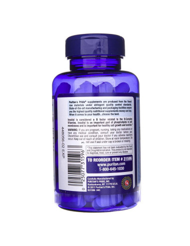 Puritan's Pride Inozytol 1000 mg - 90 tabletek