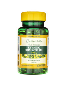 Puritan's Pride Evening Primrose Oil (Olej z wiesiołka) 500 mg - 100 kapsułek