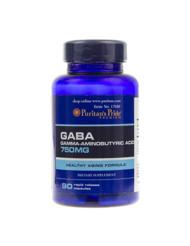 Puritan's Pride GABA 750 mg - 90 kapsułek