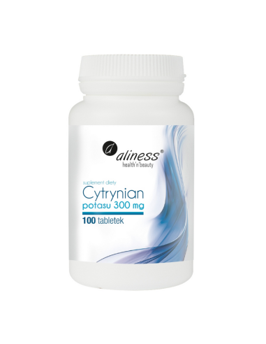 Cytrynian Potasu 300 mg 100 tabletek Aliness