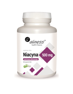 Niacyna amid kwasu nikotynowego 500 mg 100 kapsułek Aliness