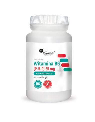 Witamina B6 (P-5-P) 25 mg 100 tabletek Aliness