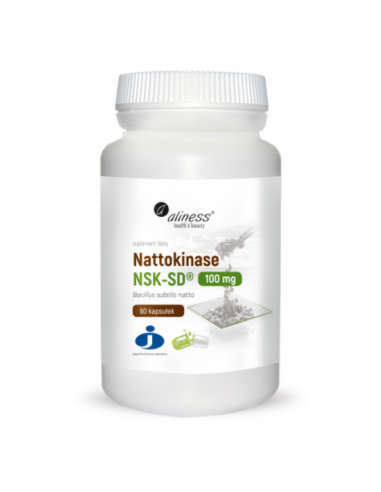 Nattokinase NSK-SD® 100 mg x 60 Vege kapsułek Aliness