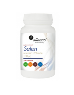 Selen selenian (IV) sodu 100µg x 100 tabletek vege Aliness