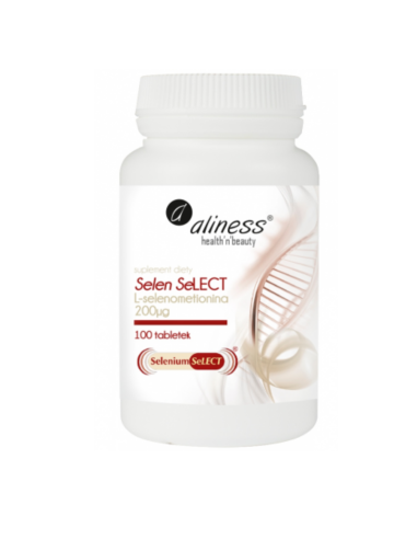 Selen Select 200mcg 100 vege tabletek ALINESS