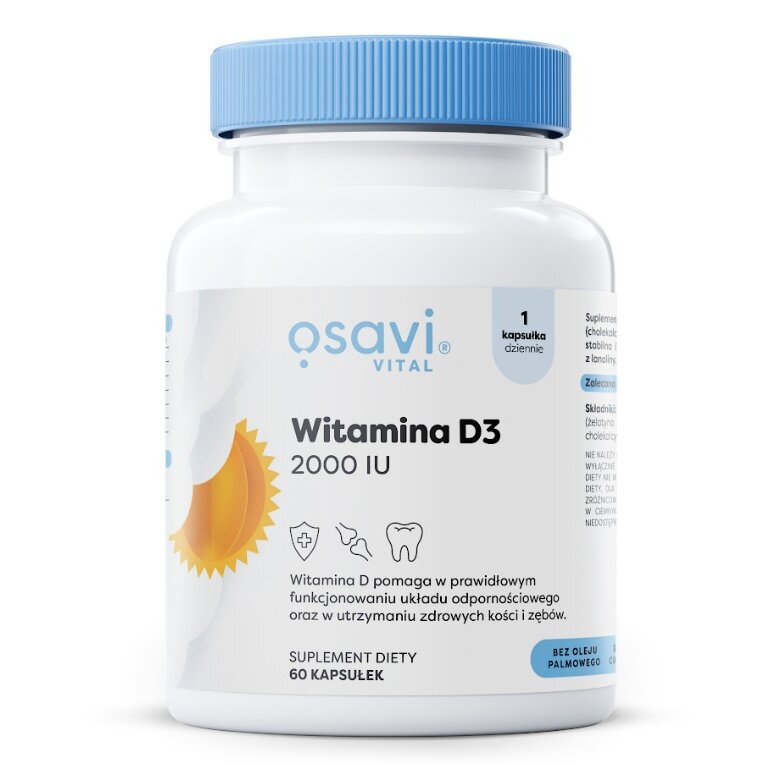 025b536e5ccee9aa604ede79788917e8-1.jpg Witamina D3, 2000IU - 60 softgels - obrazek 1