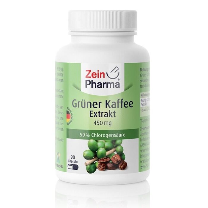 Green Coffee Extract, 450mg - 90 caps - obrazek 1