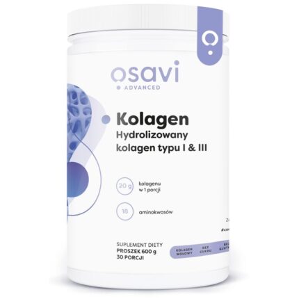 Kolagen Hydrolizowany, Typu I & III - 600 grams