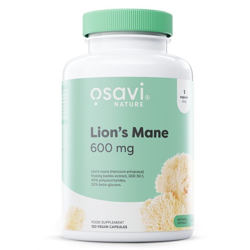 0a1b08914400a141483fdbb838451063-1.jpg Lion's Mane, 600mg - 120 vegan caps - obrazek 1