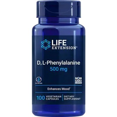 D L-Phenylalanine, 500mg - 100 vcaps