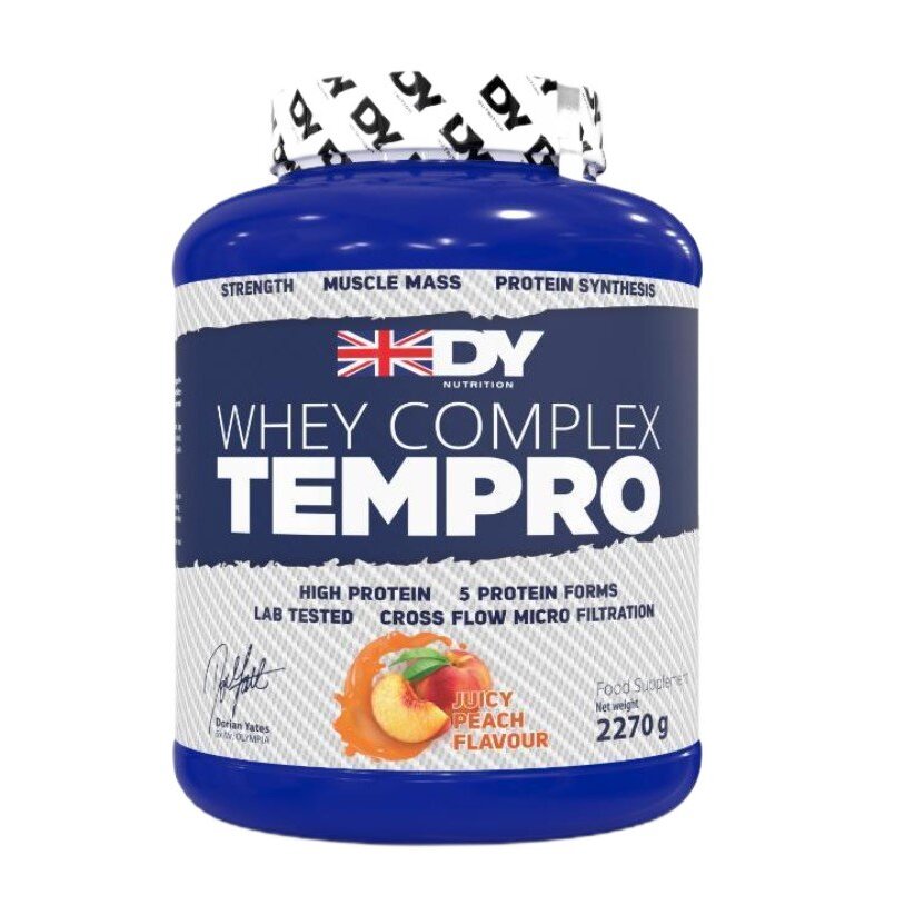 0cad1769287258c6203e94c0d962601f-1.jpg Whey Complex Tempro, Juicy Peach Flavour - 2270 grams - obrazek 1
