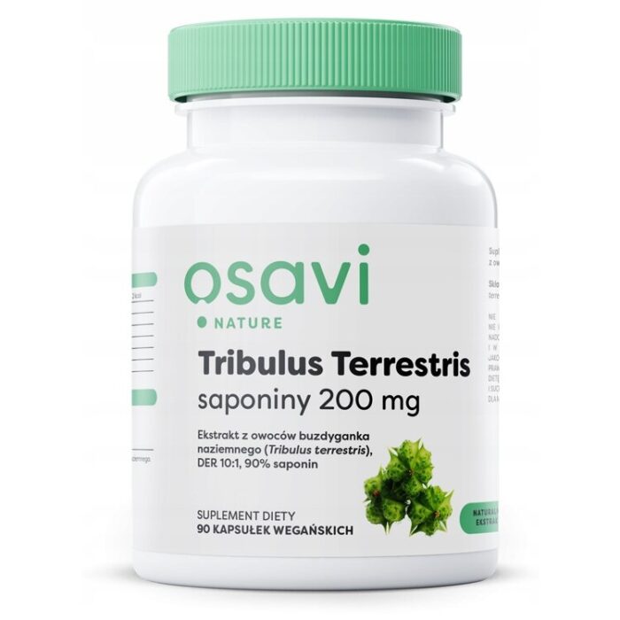Tribulus Terrestris (Nature), Saponiny 200mg - 90 vegan caps - obrazek 1