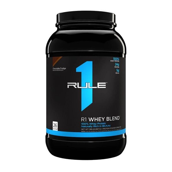 117dfb79b9136e65e1965a70665c2032-1.jpg R1 Whey Blend, Chocolate Fudge - 897 grams - obrazek 1