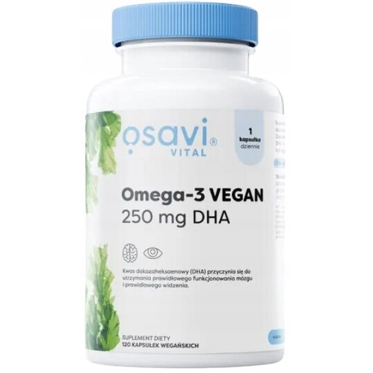 12e23f2440b8aba84c2a440e18bc-1.jpg Omega-3 Vegan, 250mg DHA - 120 vegan softgels - obrazek 2