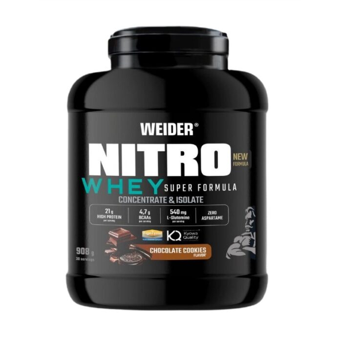 Nitro Whey Super Formula, Chocolate Cookies - 908 grams - obrazek 1
