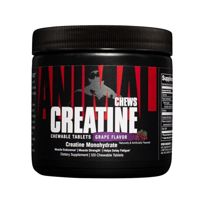 Animal Creatine Chews, Grape - 120 chewable tablets - obrazek 1