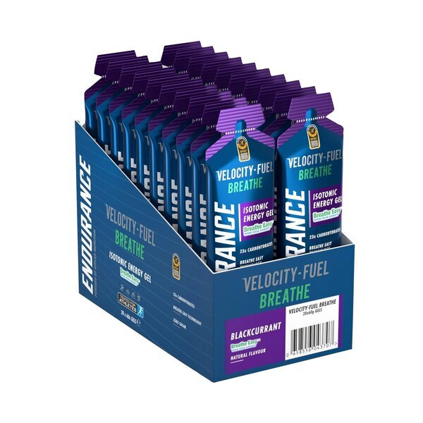 1cc9e7a48f65c4788bb46ce8cf494c34-1.jpg Endurance Breathe Isotonic Energy Gel, Blackcurrant - 20 x 60g - obrazek 1