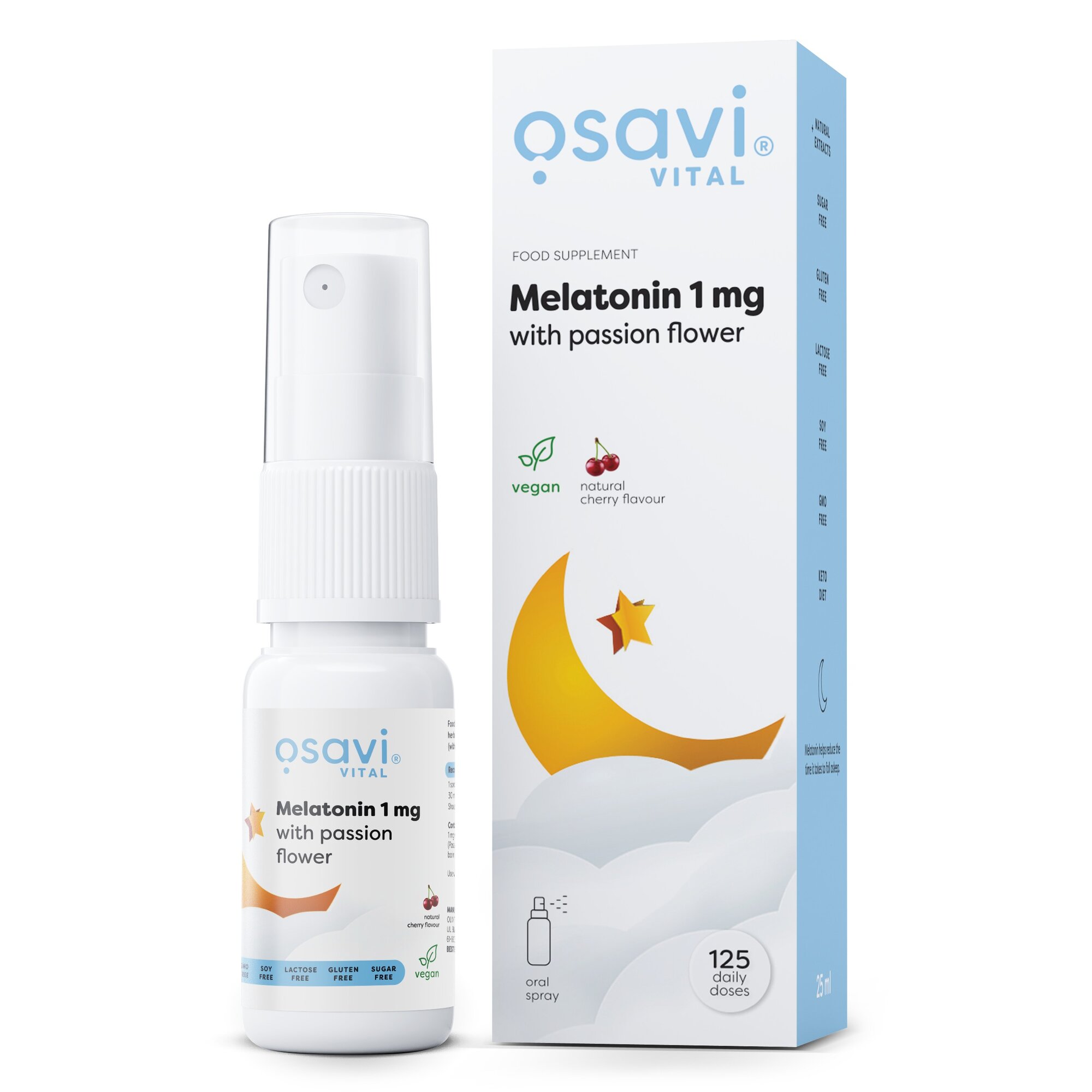 213e647a5ef542fd258812e547d7bb56-1.jpg Melatonin with Passion Flower Oral Spray, 1mg (Cherry) - 25 ml. - obrazek 1
