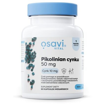 Pikolinian Cynku, 50mg - 60 vegan caps