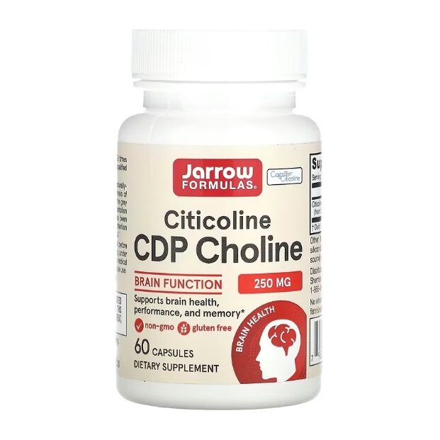 2d1093a55751b11a60a650e172f80c0e-1.jpg Citicoline CDP Choline, 250mg - 60 caps - obrazek 1